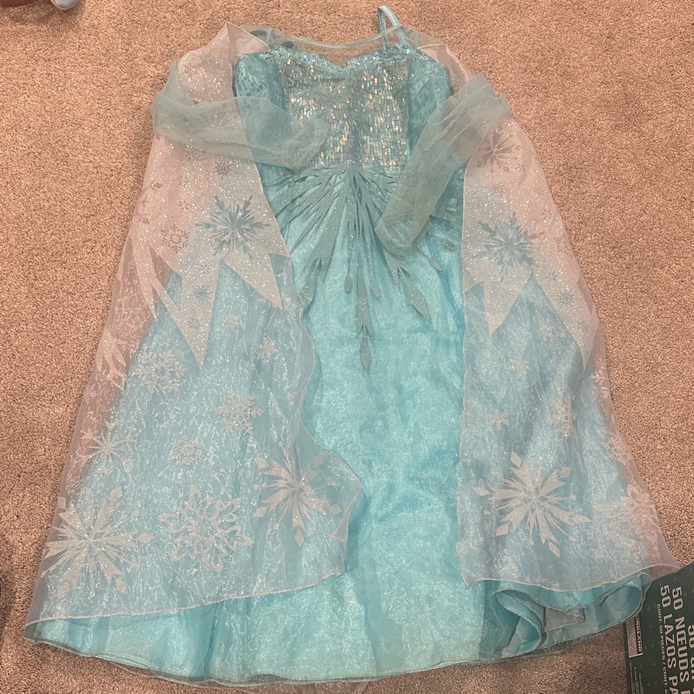 Girls Elsa Ice Princess Costume - Blue